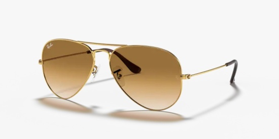 culos de sol Ray Ban RB3025L - Aviator 001/51 - Ouro